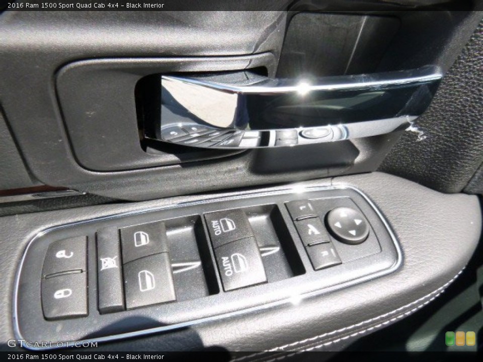 Black Interior Controls for the 2016 Ram 1500 Sport Quad Cab 4x4 #107089435