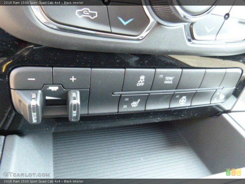 Black Interior Controls for the 2016 Ram 1500 Sport Quad Cab 4x4 #107089512