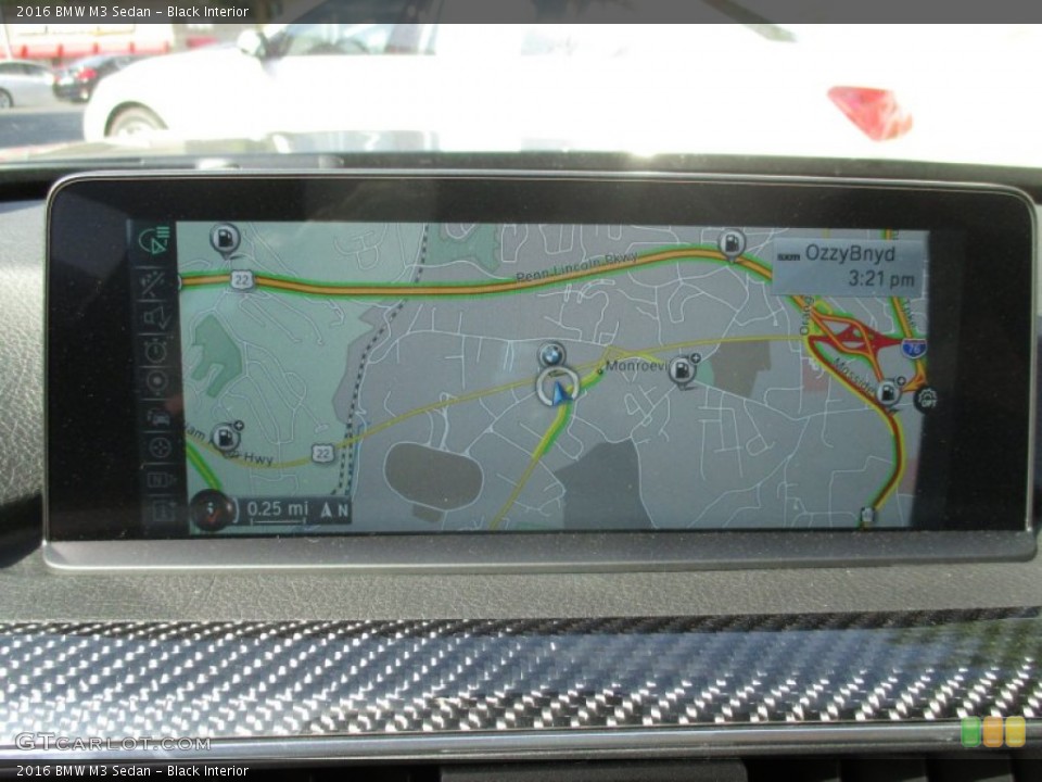 Black Interior Navigation for the 2016 BMW M3 Sedan #107090091