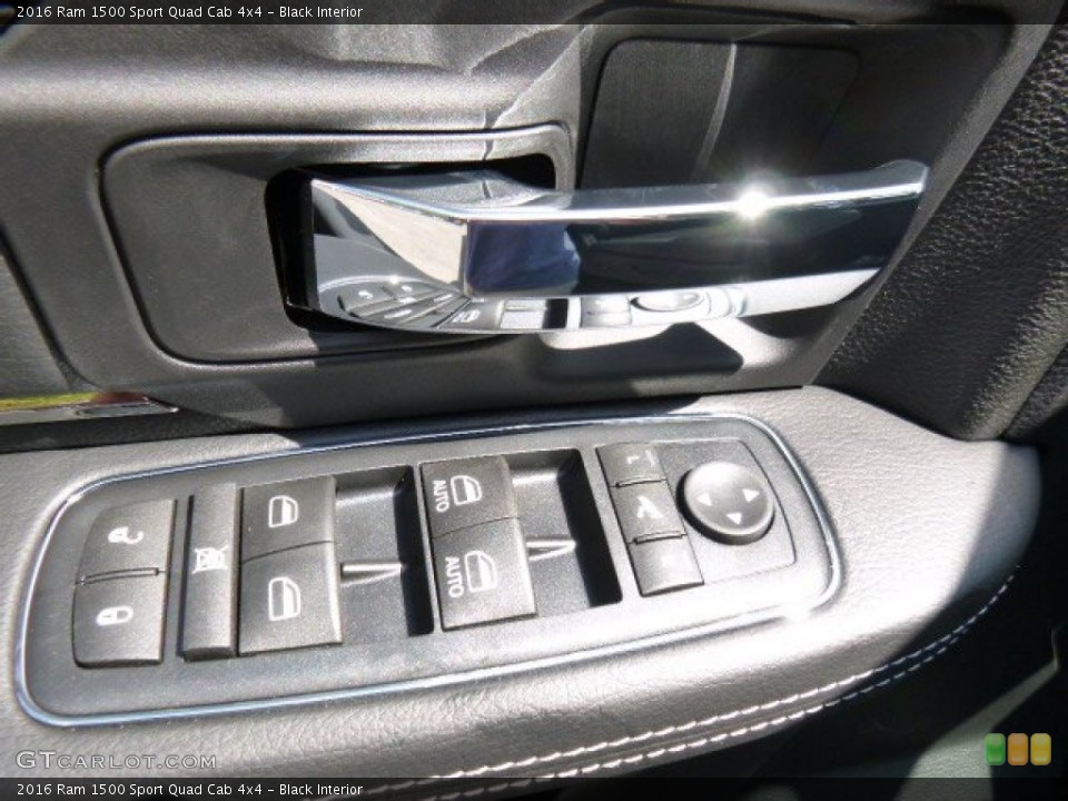 Black Interior Controls for the 2016 Ram 1500 Sport Quad Cab 4x4 #107090184