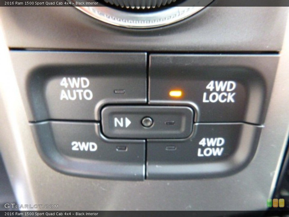 Black Interior Controls for the 2016 Ram 1500 Sport Quad Cab 4x4 #107090259