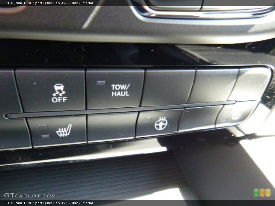 Black Interior Controls for the 2016 Ram 1500 Sport Quad Cab 4x4 #107090283