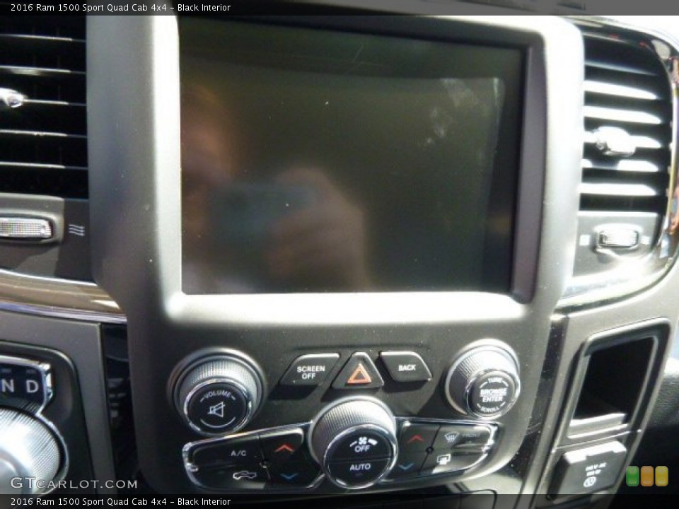 Black Interior Controls for the 2016 Ram 1500 Sport Quad Cab 4x4 #107090304