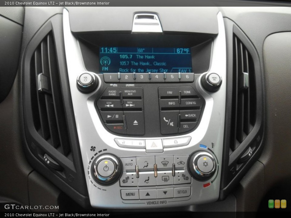 Jet Black/Brownstone Interior Controls for the 2010 Chevrolet Equinox LTZ #107095608