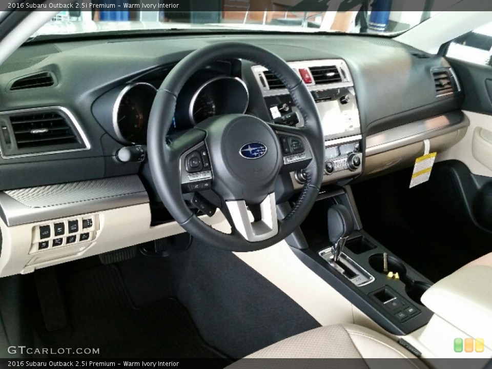 Warm Ivory Interior Photo for the 2016 Subaru Outback 2.5i Premium #107098719