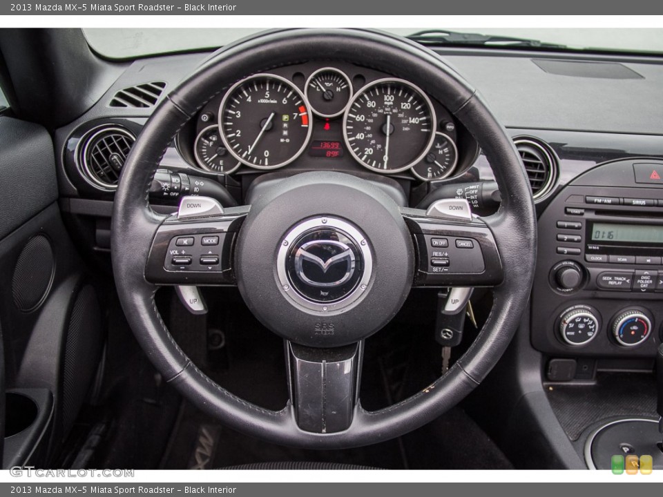 Black Interior Steering Wheel for the 2013 Mazda MX-5 Miata Sport Roadster #107099145