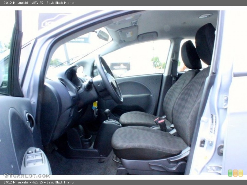 Basic Black Interior Front Seat for the 2012 Mitsubishi i-MiEV ES #107099646