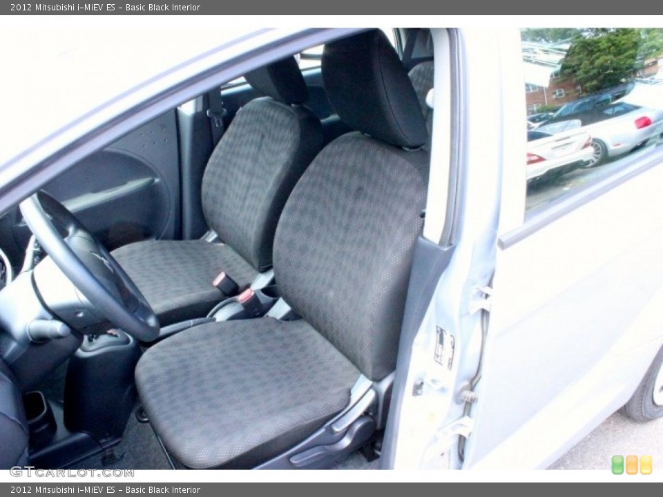 Basic Black Interior Front Seat for the 2012 Mitsubishi i-MiEV ES #107099688