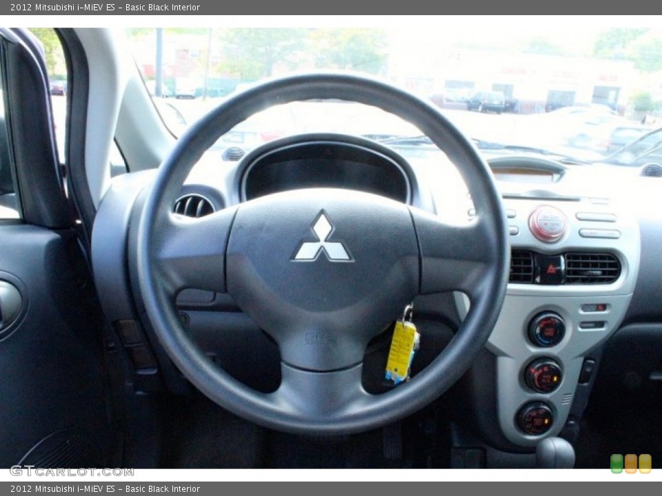 Basic Black Interior Steering Wheel for the 2012 Mitsubishi i-MiEV ES #107099703