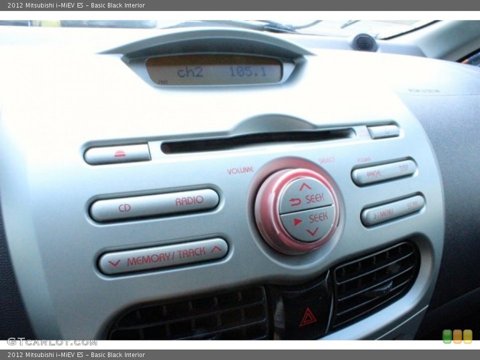 Basic Black Interior Controls for the 2012 Mitsubishi i-MiEV ES #107099826