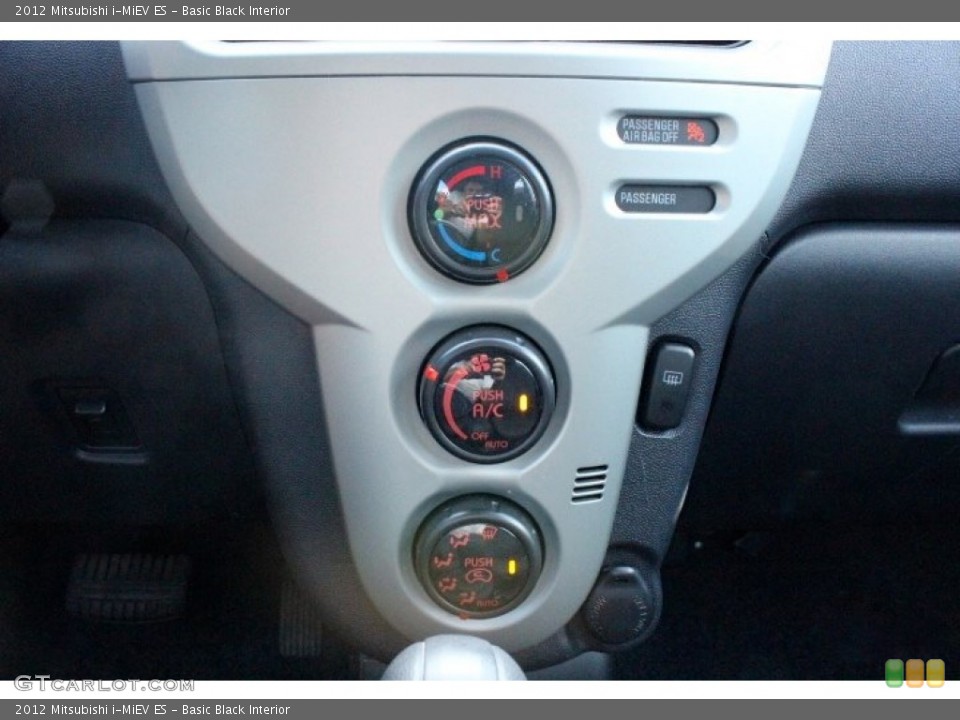 Basic Black Interior Controls for the 2012 Mitsubishi i-MiEV ES #107099834
