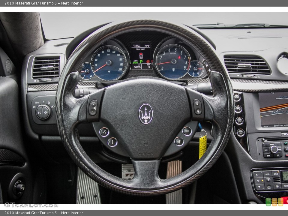 Nero Interior Steering Wheel for the 2010 Maserati GranTurismo S #107100024