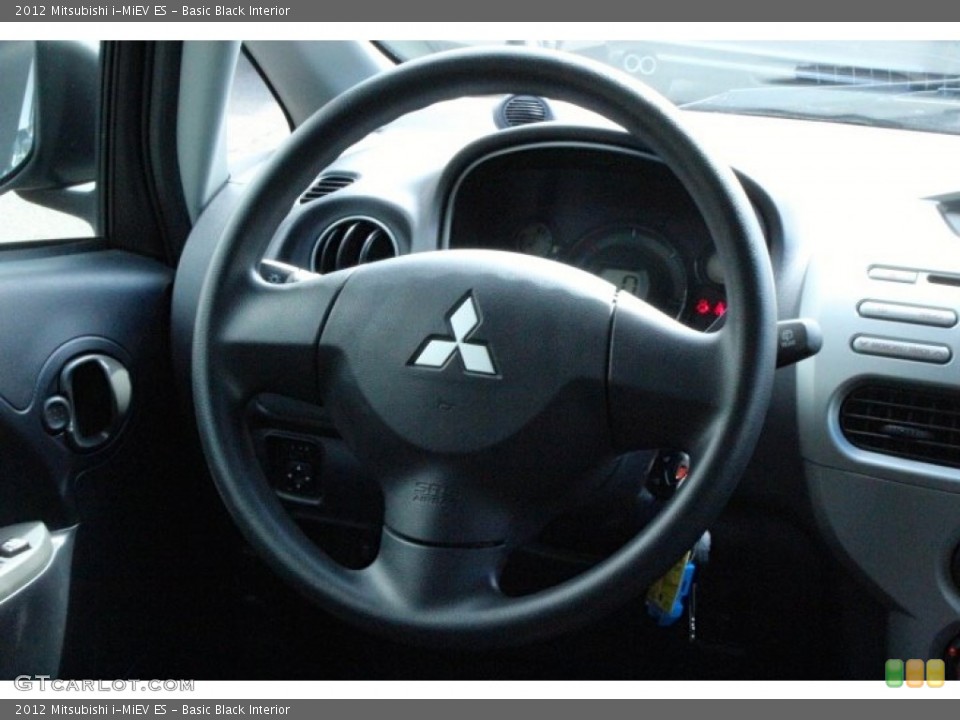 Basic Black Interior Steering Wheel for the 2012 Mitsubishi i-MiEV ES #107100129