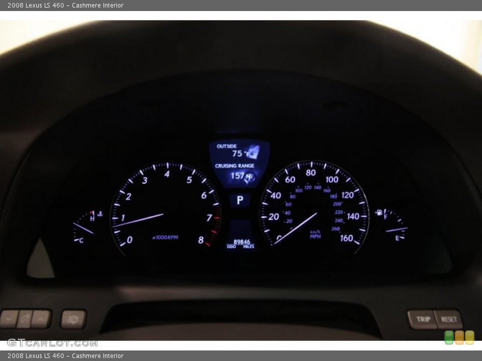 Cashmere Interior Gauges for the 2008 Lexus LS 460 #107101494