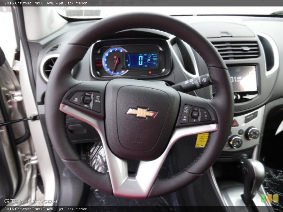 Jet Black Interior Steering Wheel for the 2016 Chevrolet Trax LT AWD #107102457