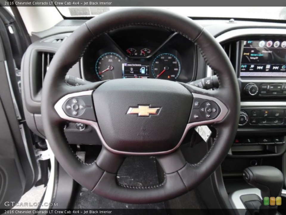Jet Black Interior Steering Wheel for the 2016 Chevrolet Colorado LT Crew Cab 4x4 #107102694