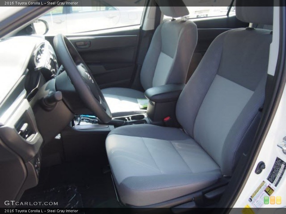 Steel Gray Interior Front Seat for the 2016 Toyota Corolla L #107105781