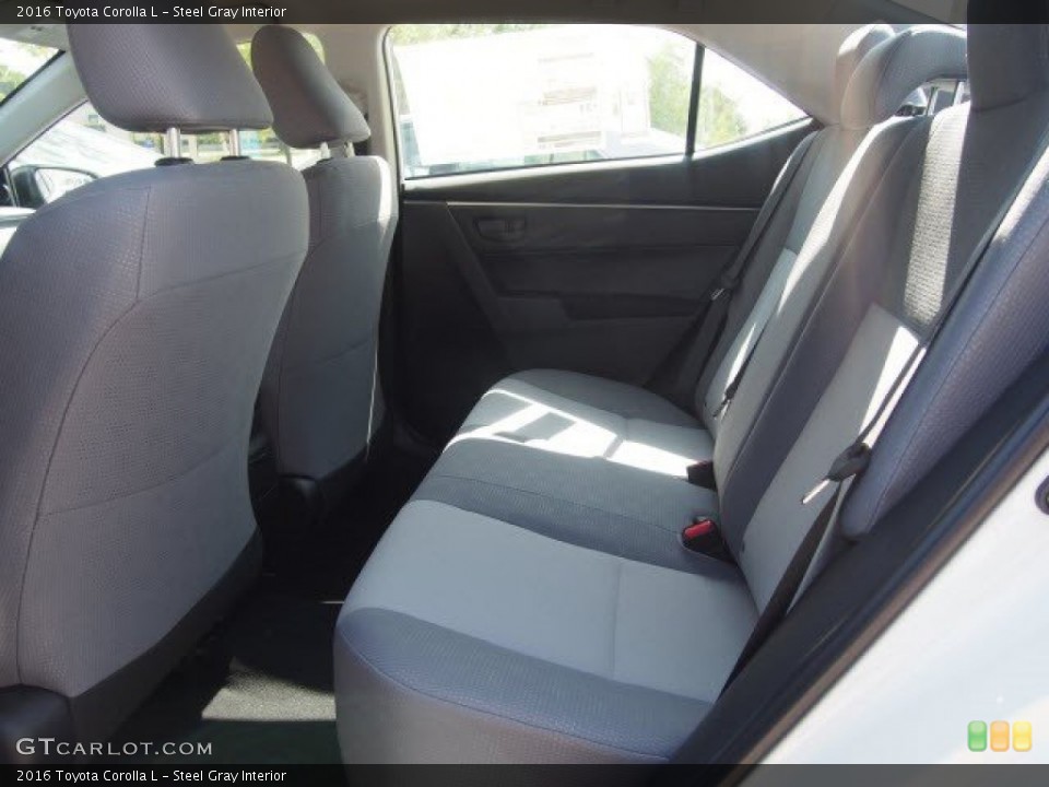 Steel Gray Interior Rear Seat for the 2016 Toyota Corolla L #107105793