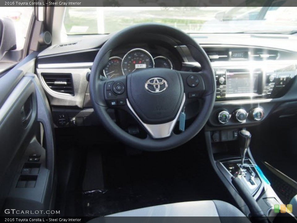 Steel Gray Interior Dashboard for the 2016 Toyota Corolla L #107105799