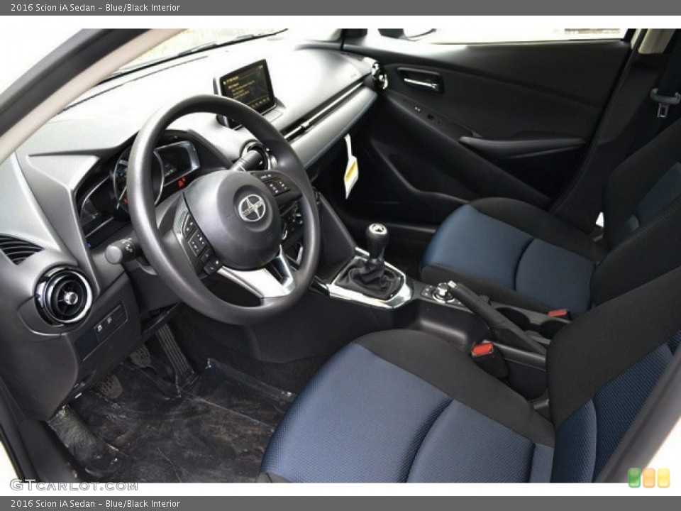 Blue/Black Interior Photo for the 2016 Scion iA Sedan #107112427