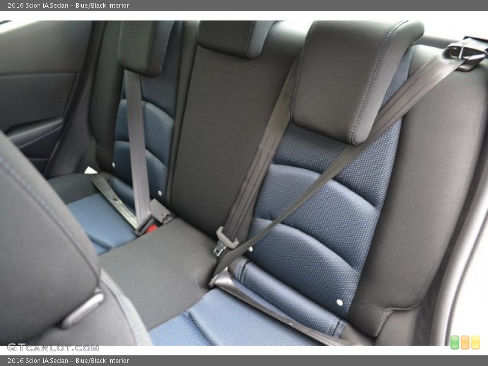 Blue/Black Interior Rear Seat for the 2016 Scion iA Sedan #107112478