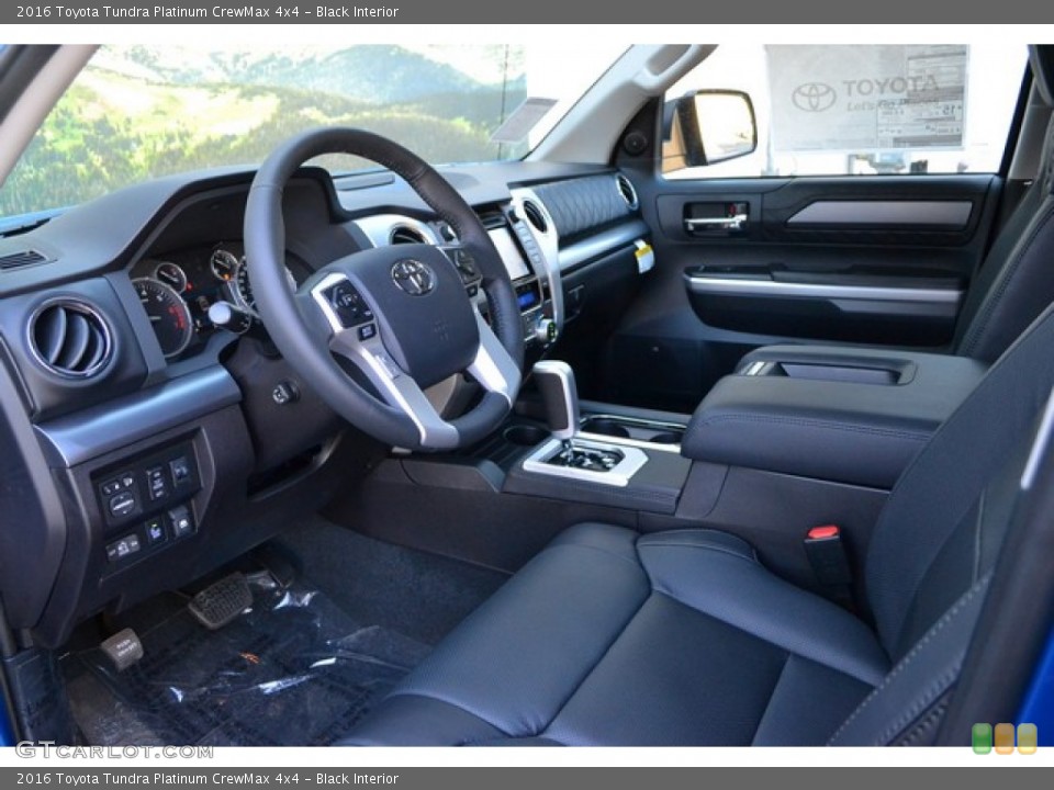 Black Interior Photo for the 2016 Toyota Tundra Platinum CrewMax 4x4 #107112905