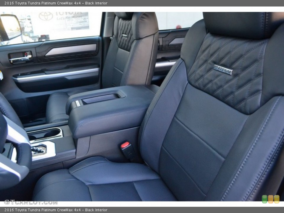 Black Interior Front Seat for the 2016 Toyota Tundra Platinum CrewMax 4x4 #107112953
