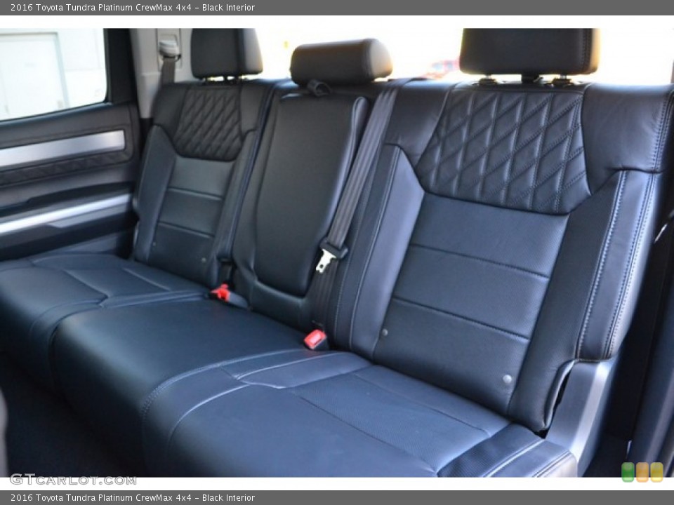 Black Interior Rear Seat for the 2016 Toyota Tundra Platinum CrewMax 4x4 #107112968