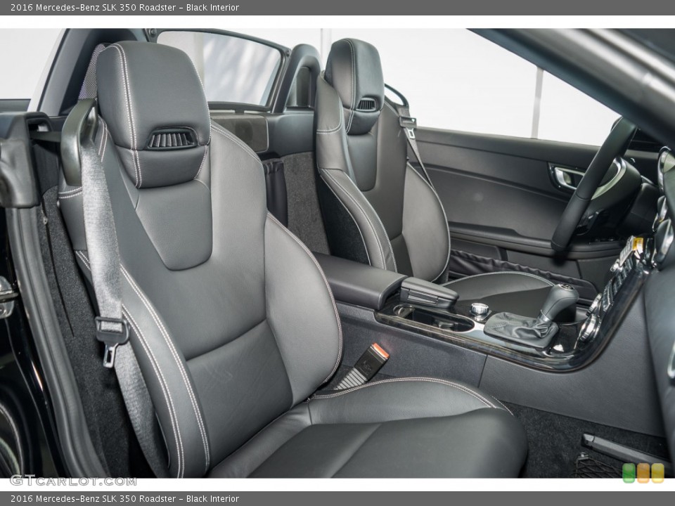 Black Interior Front Seat for the 2016 Mercedes-Benz SLK 350 Roadster #107115410