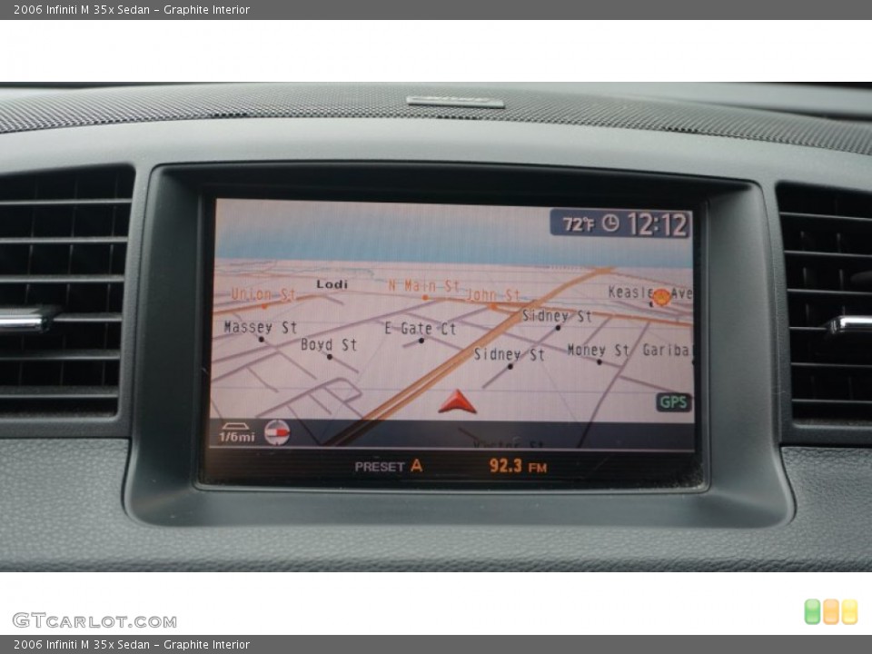 Graphite Interior Navigation for the 2006 Infiniti M 35x Sedan #107115725
