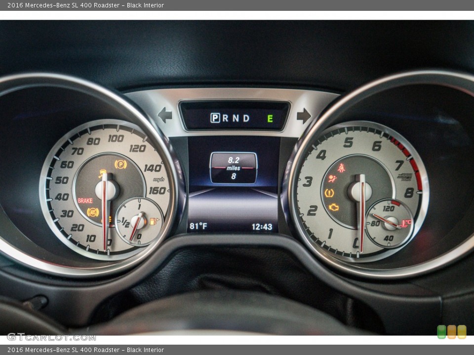 Black Interior Gauges for the 2016 Mercedes-Benz SL 400 Roadster #107115869
