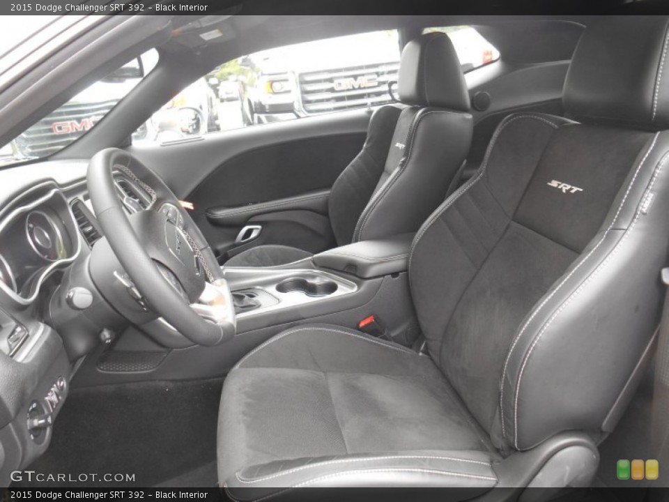 Black Interior Front Seat for the 2015 Dodge Challenger SRT 392 #107116718