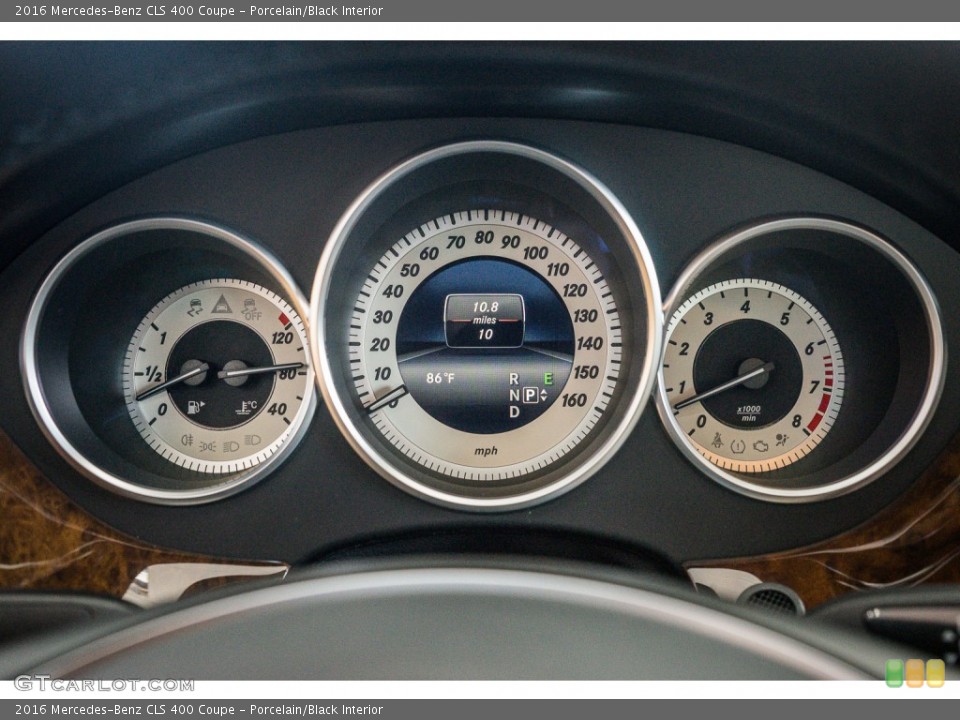Porcelain/Black Interior Gauges for the 2016 Mercedes-Benz CLS 400 Coupe #107116775
