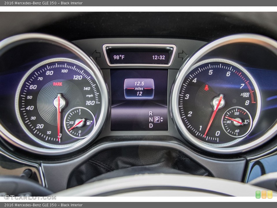 Black Interior Gauges for the 2016 Mercedes-Benz GLE 350 #107116943