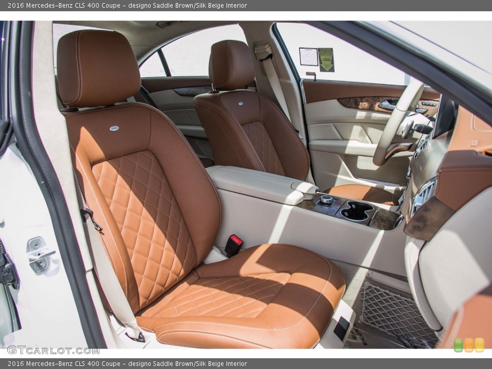 designo Saddle Brown/Silk Beige Interior Photo for the 2016 Mercedes-Benz CLS 400 Coupe #107117522