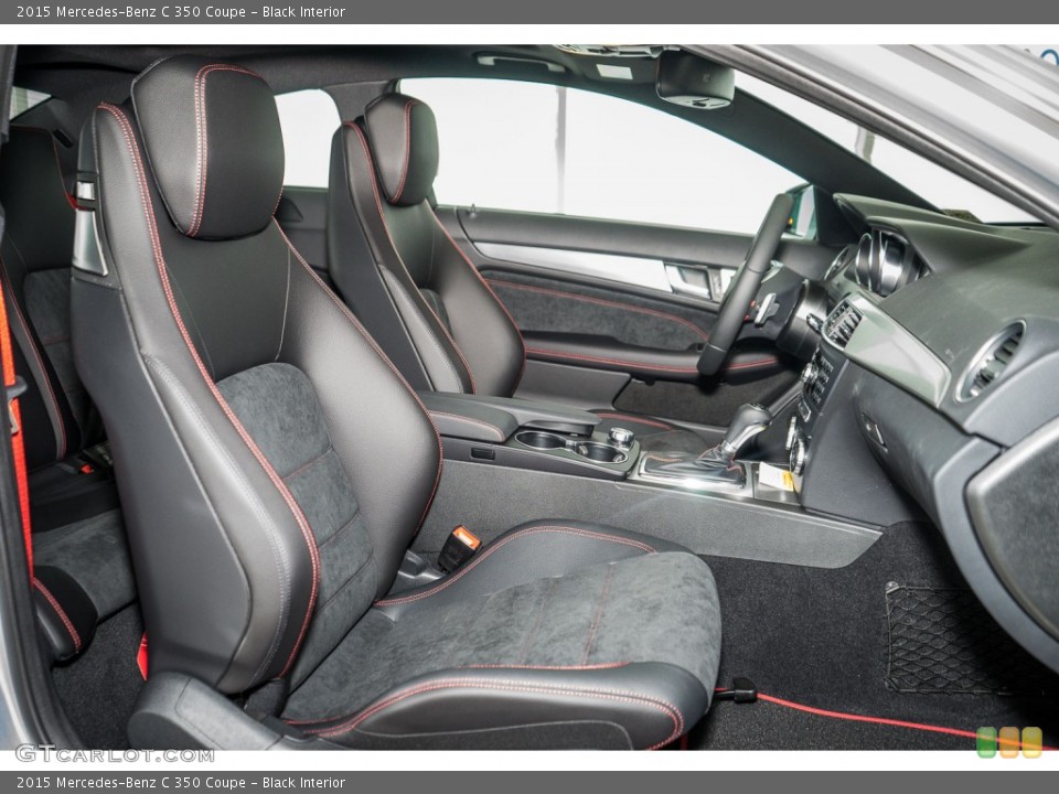 Black Interior Front Seat for the 2015 Mercedes-Benz C 350 Coupe #107118221