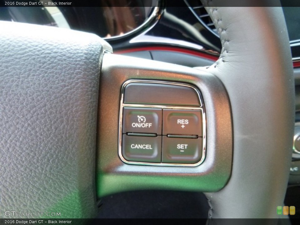 Black Interior Controls for the 2016 Dodge Dart GT #107127102