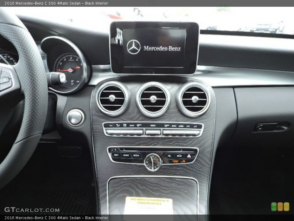 Black Interior Controls for the 2016 Mercedes-Benz C 300 4Matic Sedan #107130989