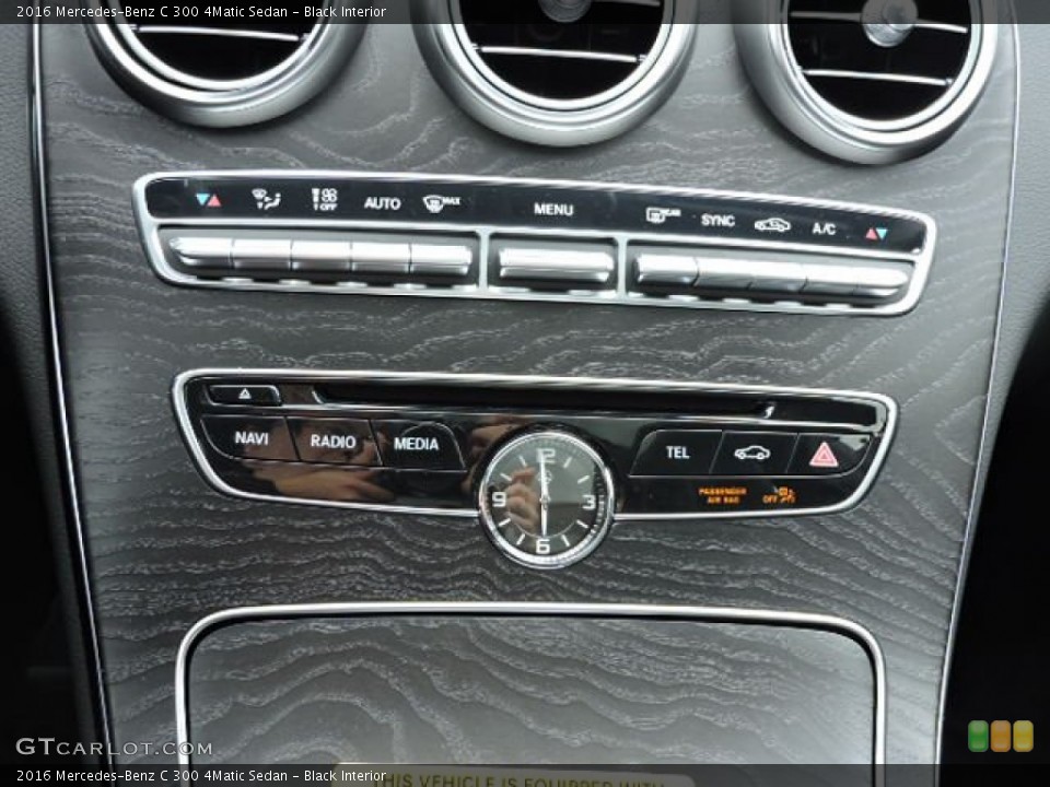 Black Interior Controls for the 2016 Mercedes-Benz C 300 4Matic Sedan #107131250