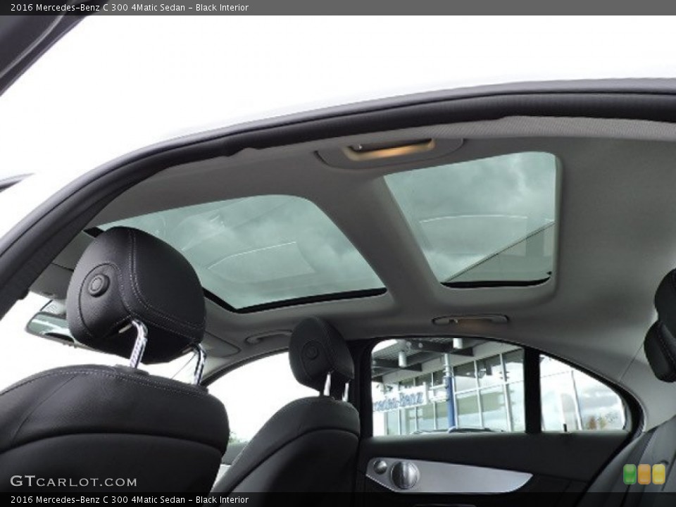 Black Interior Sunroof for the 2016 Mercedes-Benz C 300 4Matic Sedan #107131472