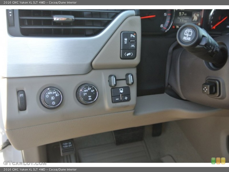 Cocoa/Dune Interior Controls for the 2016 GMC Yukon XL SLT 4WD #107148701