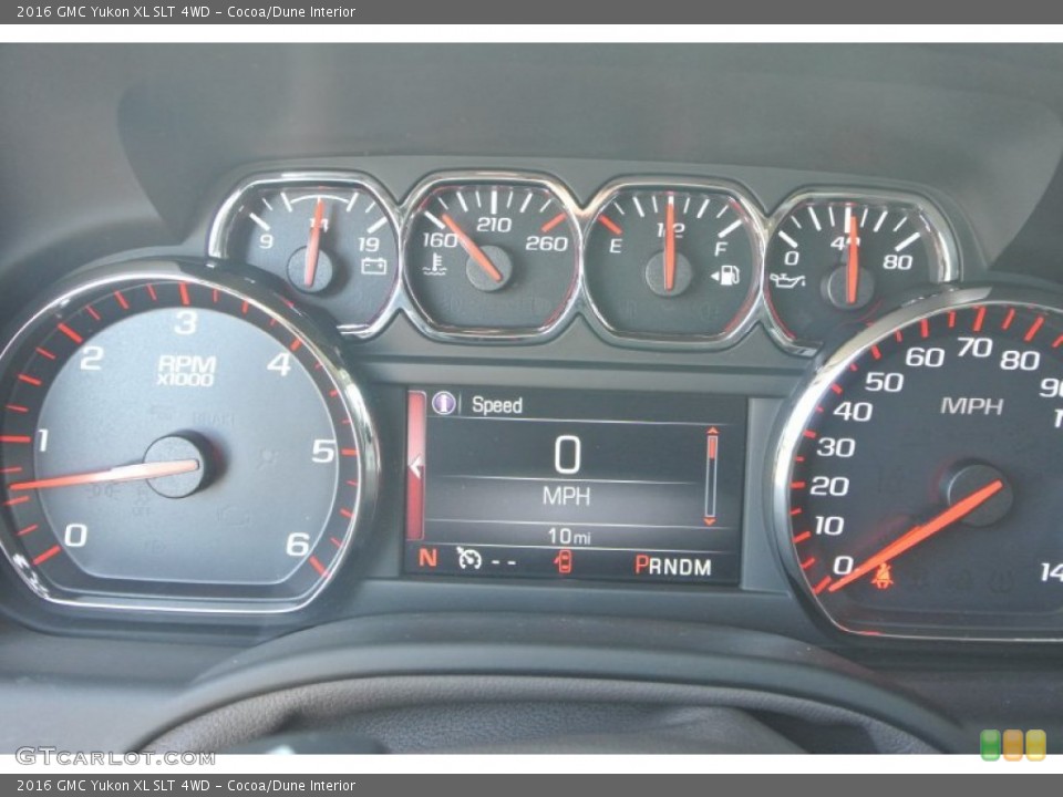 Cocoa/Dune Interior Gauges for the 2016 GMC Yukon XL SLT 4WD #107148815
