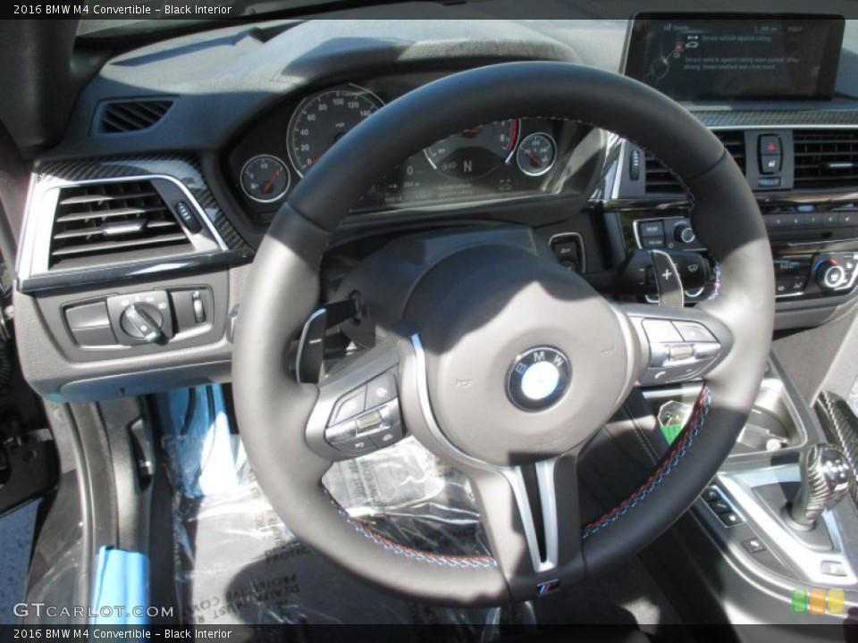Black Interior Steering Wheel for the 2016 BMW M4 Convertible #107159360