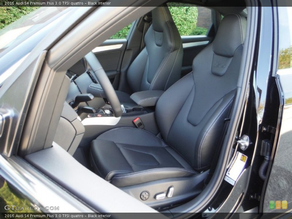 Black Interior Front Seat for the 2016 Audi S4 Premium Plus 3.0 TFSI quattro #107159603