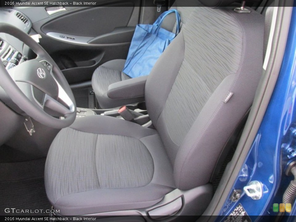 Black 2016 Hyundai Accent Interiors