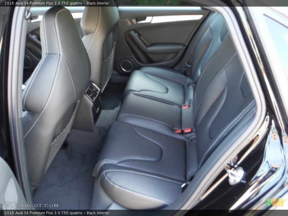 Black Interior Rear Seat for the 2016 Audi S4 Premium Plus 3.0 TFSI quattro #107159861