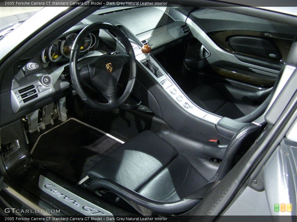 Dark Grey Natural Leather Interior Prime Interior for the 2005 Porsche Carrera GT  #107160