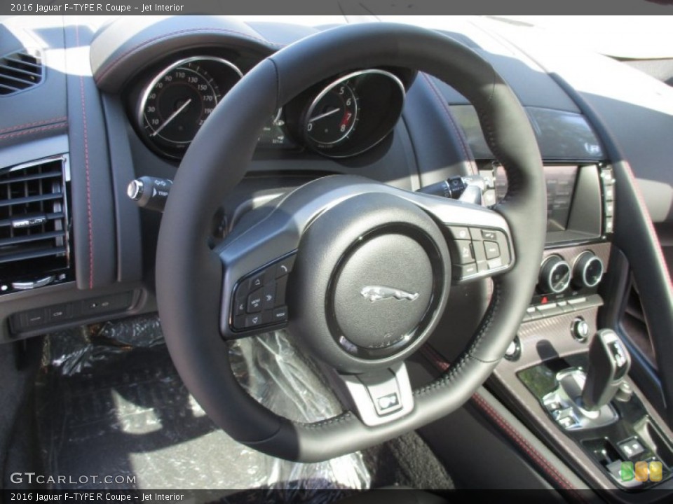 Jet Interior Steering Wheel for the 2016 Jaguar F-TYPE R Coupe #107161088
