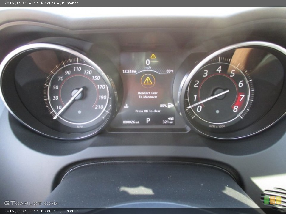 Jet Interior Gauges for the 2016 Jaguar F-TYPE R Coupe #107161223