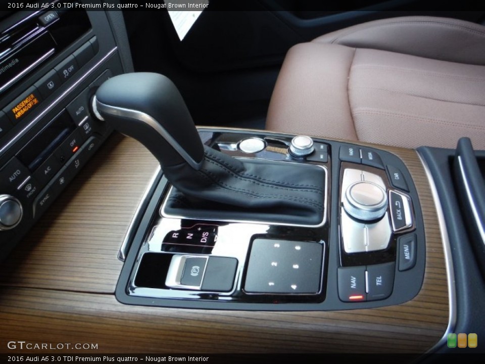 Nougat Brown Interior Transmission for the 2016 Audi A6 3.0 TDI Premium Plus quattro #107162456
